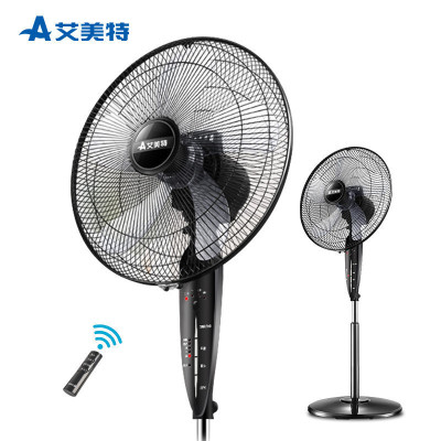 艾美特(Airmate) 电风扇FSW50R-5 五叶大风量智能遥控控制5档家用正常风摇头预约定时可升降落地扇空调伴侣