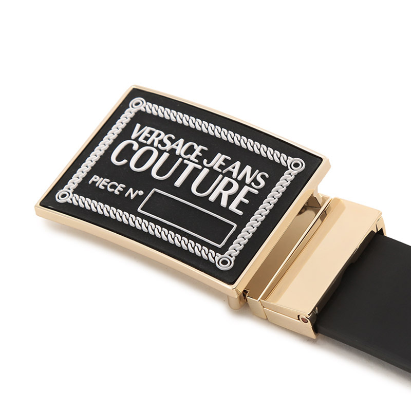 范思哲versacejeanscouture男士pu皮革可裁剪双面旋转皮带腰带73ya6