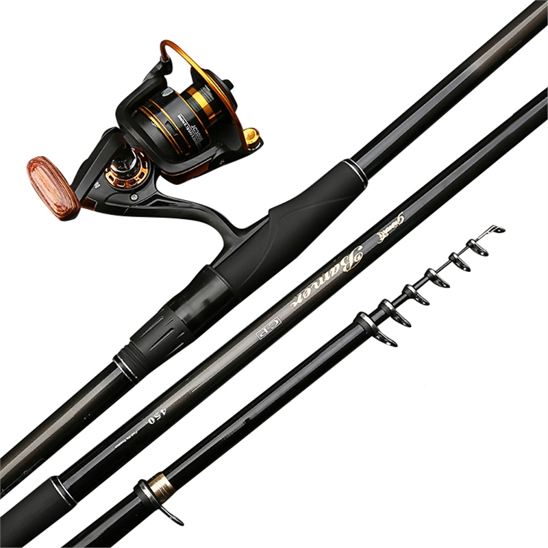 矶钓竿魅扣矶竿长节定位海竿钓鱼竿手海两用矶钓杆套装碳素超轻