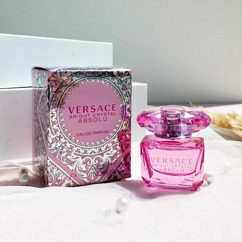 范思哲versace香水臻挚粉钻女士浓香水5ml2q版小样无喷花果香持久留香