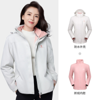 骆驼CAMEL刘涛同款冲锋衣三合一两件套可拆卸加厚内胆防风男女装登山服外套