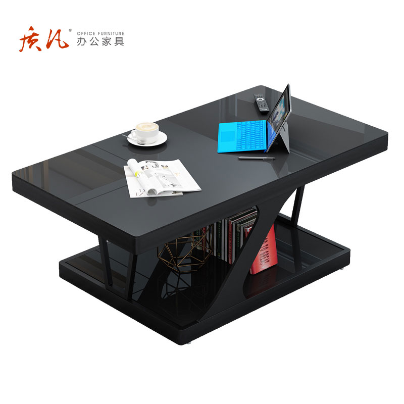 质凡简约办公室接待会客商务 长茶几120*60*45cm高清大图