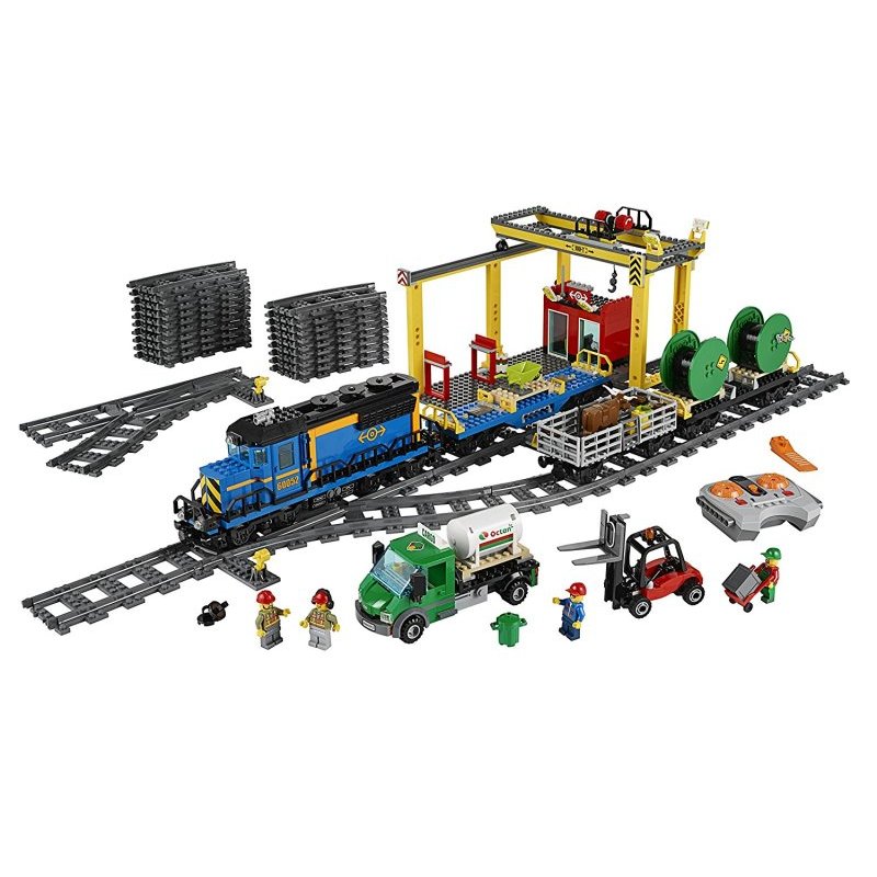 乐高(LEGO) 城市系列 货运列车60052 888颗 塑料益智拼装积木玩具 6-12岁 200块以上