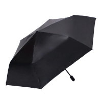 天堂伞 碳纤黑胶朝里转印三折太阳伞晴雨伞1283
