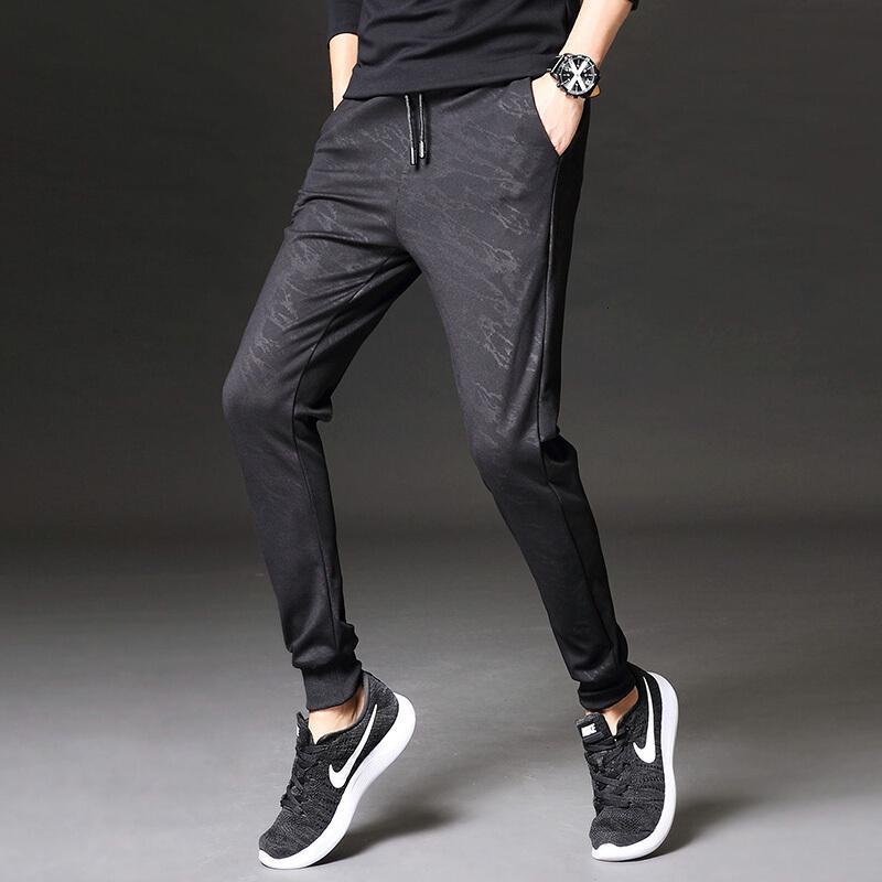 休闲裤男士春秋季薄款青年韩版宽松束脚裤长裤子休闲运动裤