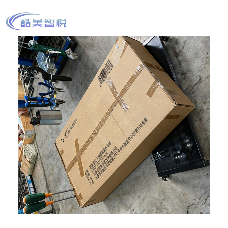 酷美智悦 不锈钢单通办公桌 1800*700*800mm 组高清大图