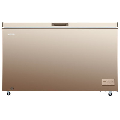美菱(MELNG) BC/BD-426DTE 顶开门金色冰柜一级能效 家用商用大冷柜 强劲冷冻 咖啡金426升