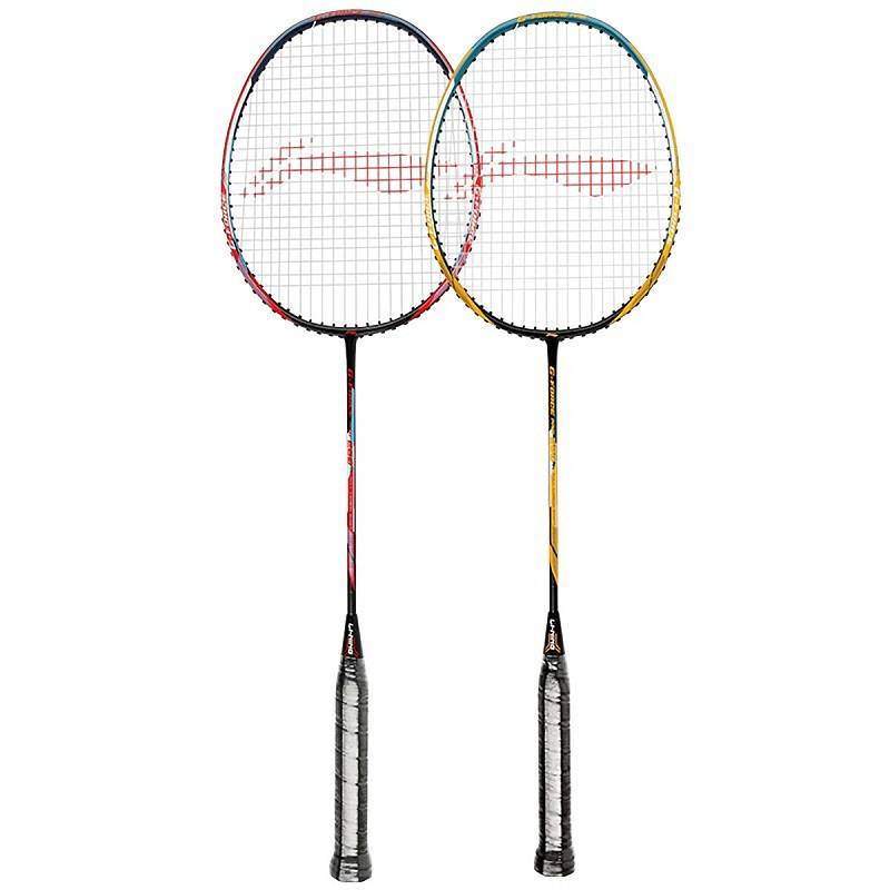 李宁(LI-NING)羽毛球拍双拍碳素3u复合男女情侣2支套装280(已穿线)