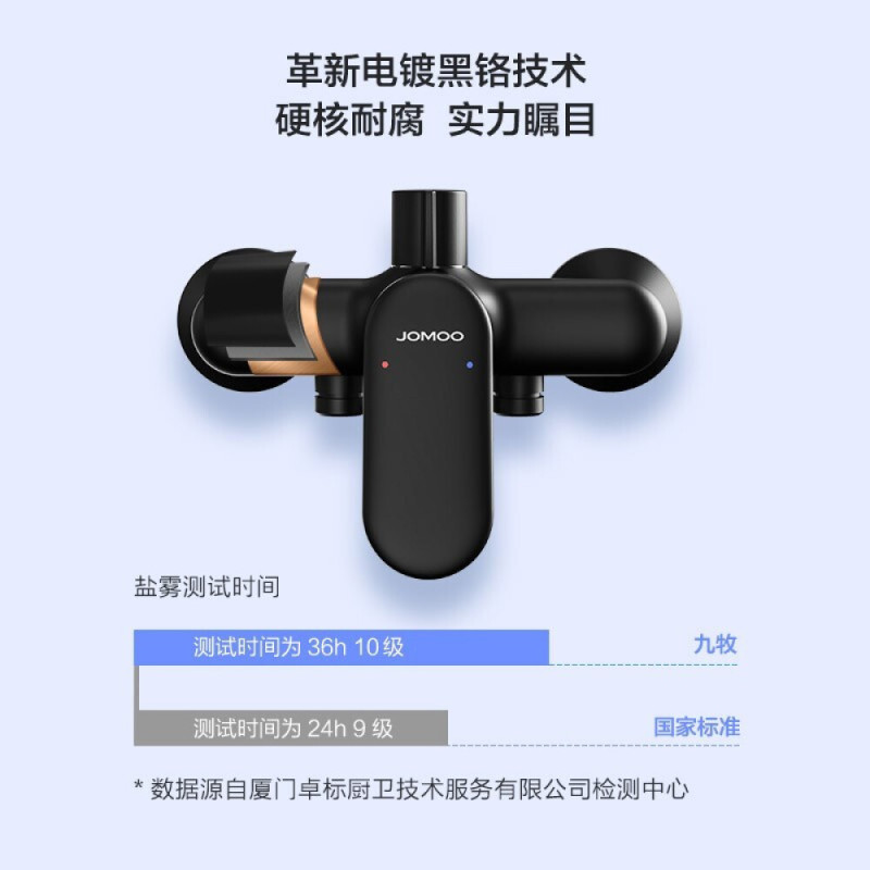 九牧(JOMOO)黑色喷枪升降杆淋浴花洒套装带下出水 小户型简易沐浴淋雨器 35307-592/DB-1