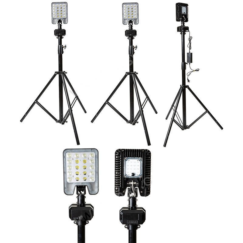 明特佳 MTJ-ZR6118 60W IP66 DC24V 5700K 轻便式工作灯(计价单位:套) 黑色 蓄电池供电高清大图