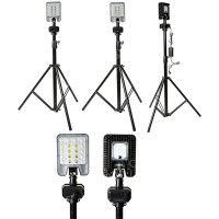 明特佳 MTJ-ZR6118 60W IP66 DC24V 5700K 轻便式工作灯(计价单位:套) 黑色 蓄电池供电