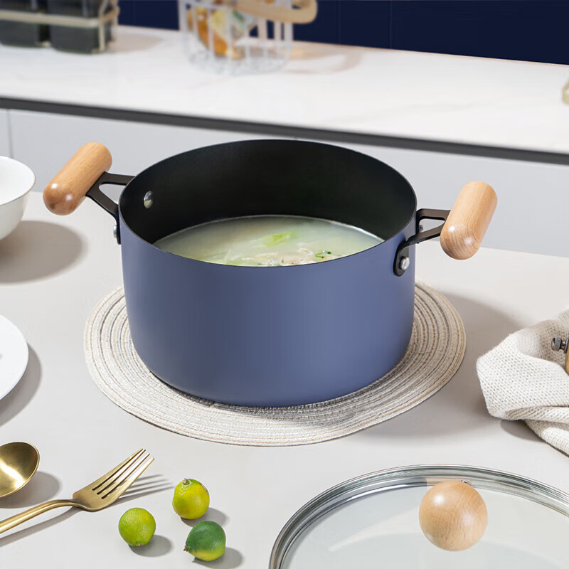 德铂(Debo)戈麦斯锅具套装不粘炒锅煎锅汤锅3件套DEP-876高清大图