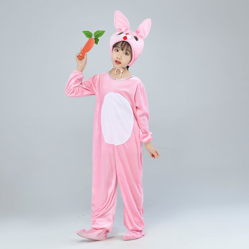 100 儿童小兔子演出服幼儿园兔子舞蹈表演服小兔子动物服装小白兔衣服