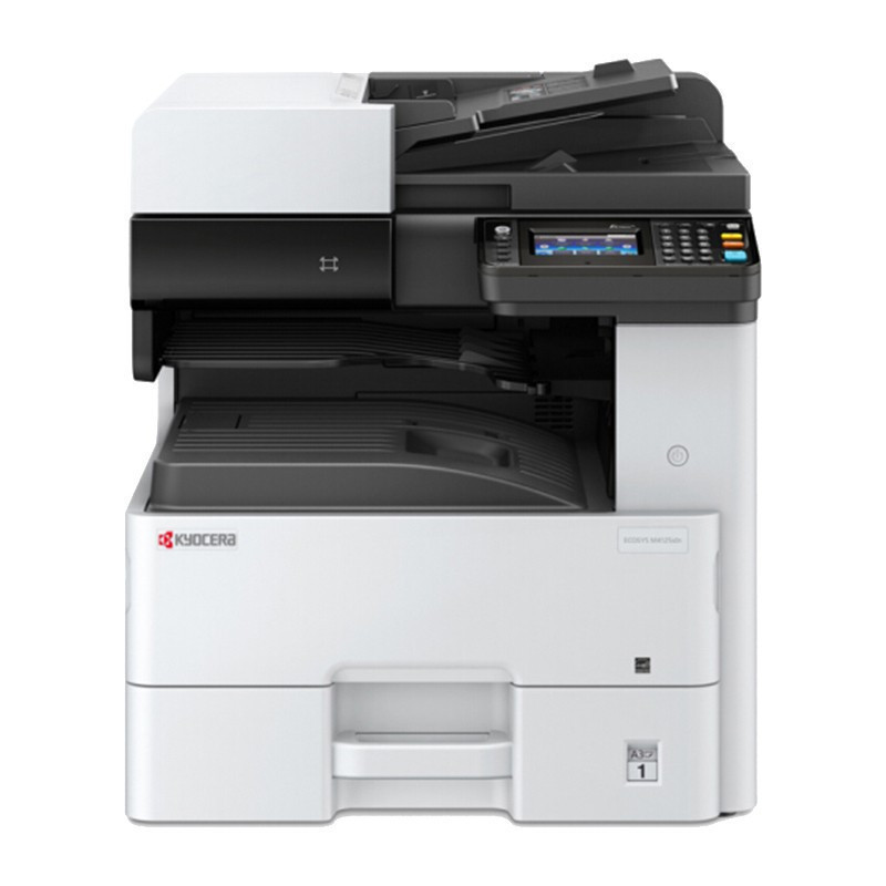 京瓷 ECOSYS M4132idn A3A4黑白激光多功能数码复合机打印复印扫描企业办公高速打印机一体机含双面输稿器标配+双纸盒落地+传真组件高清大图