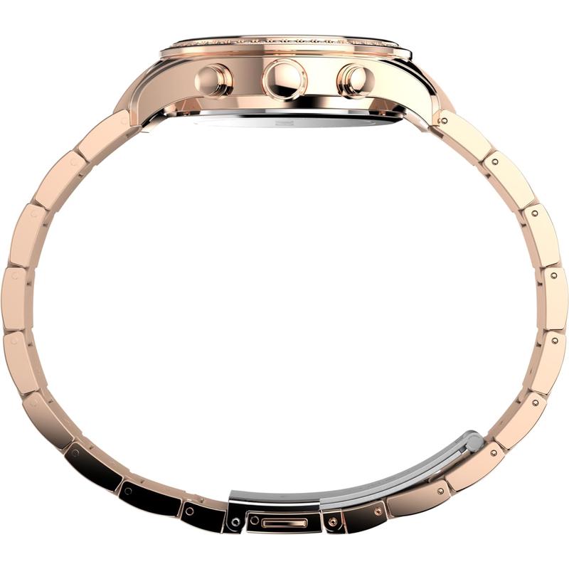 TIMEX女表mm玫瑰金金属表盘石英腕表防水米高清大图