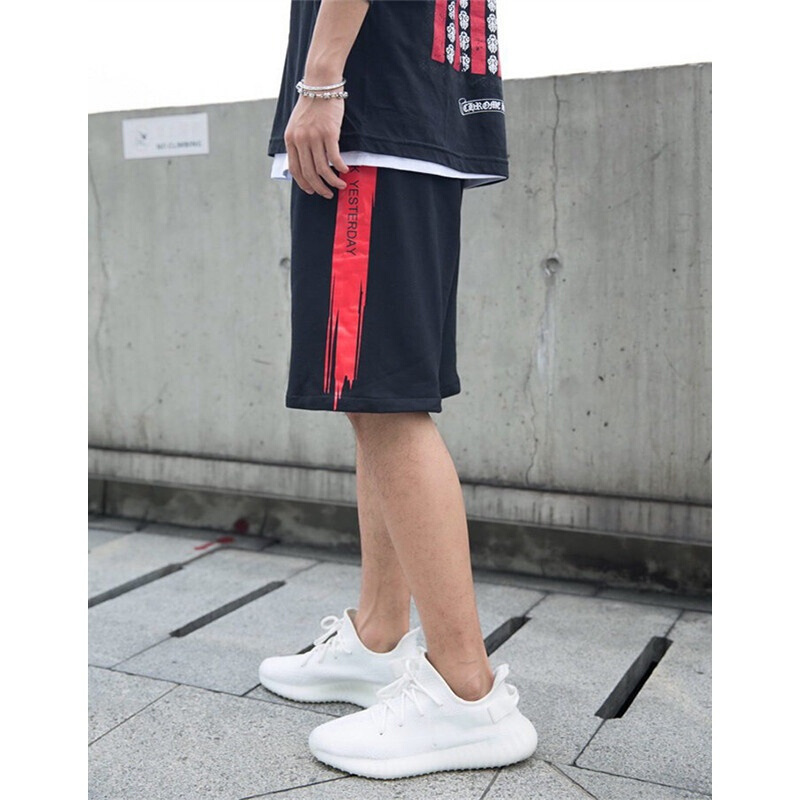 梵克公牛男夏 休闲夏季大裤衩日系韩版牌喷墨常规学生男士青少年马裤中裤