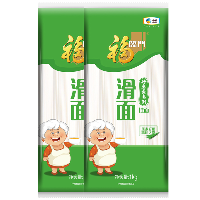 福临门 妙惠家系列滑面1kg*2袋 中粮产业链保障 层层把关