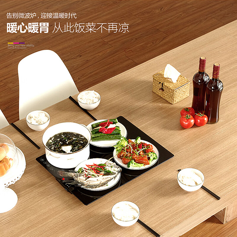 艾青春(AIYOUth)家用多功能饭菜加热超薄热菜垫 BYD-500 黑色高清大图