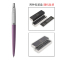 派克PARKER 签字笔 Jotter乔特维多利亚紫白夹凝胶水笔 中性笔 学生办公通用日常书写原子笔0.55mm黑笔芯