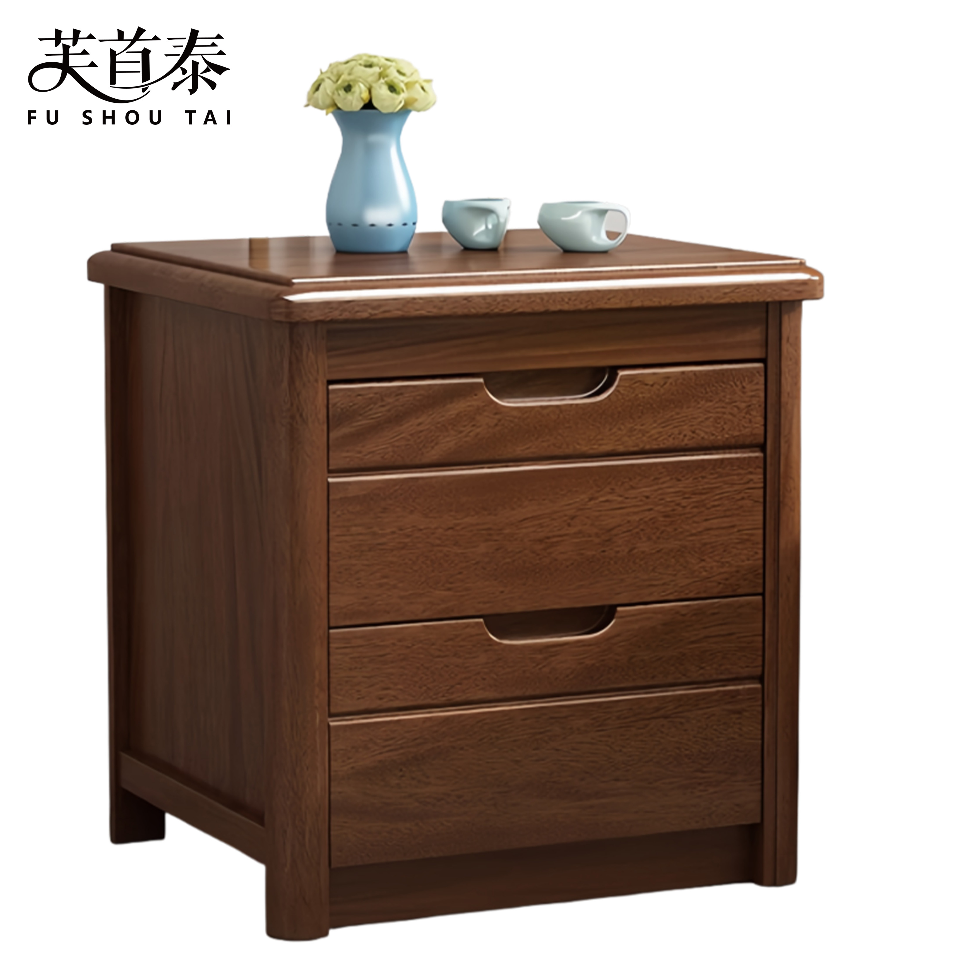 芙首泰木质床头柜500*400*490mm个高清大图