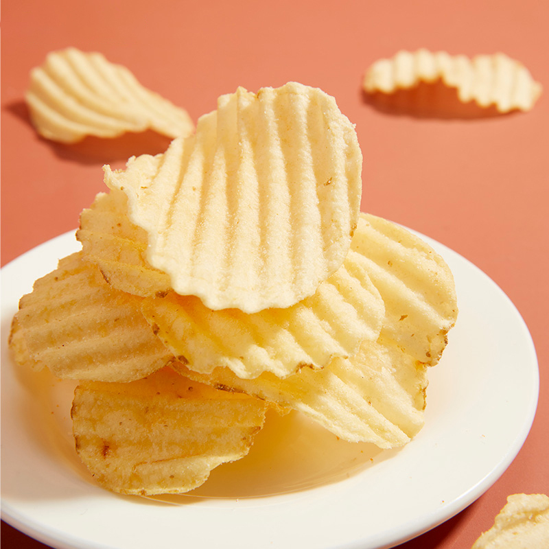 好丽友好友趣薯片休闲食品小吃解馋小零食 加勒比烤翅味70g*6袋高清大图