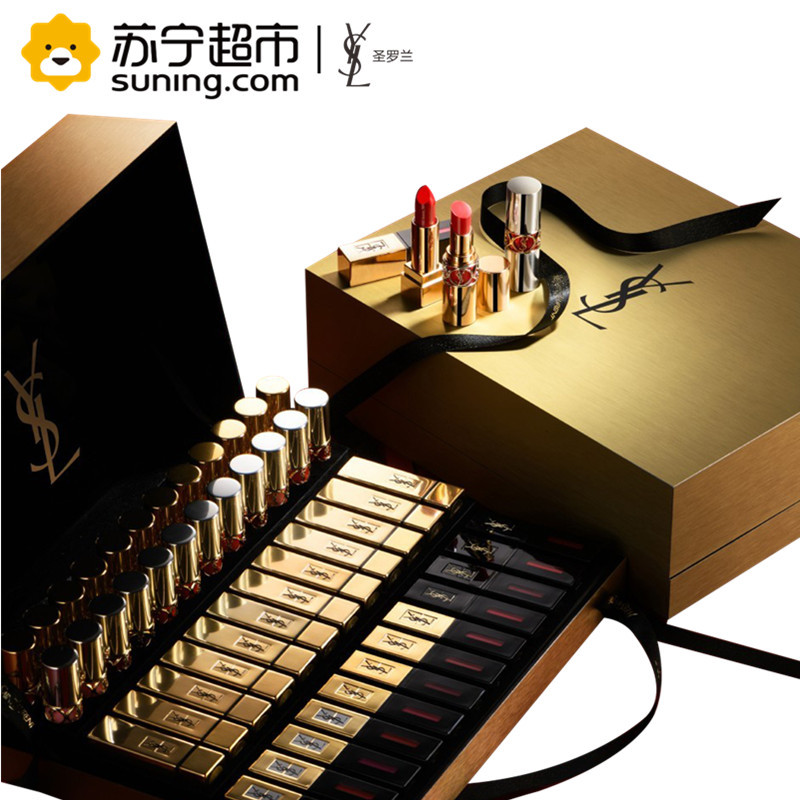 圣罗兰ysl48支套装礼盒口红唇膏套杨树林口红女士唇膏迷魅方管圆管