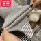 可莉允女童修身弹力打底裤秋冬装新款儿童加绒保暖毛圈裤宝宝休闲小脚裤保暖裤