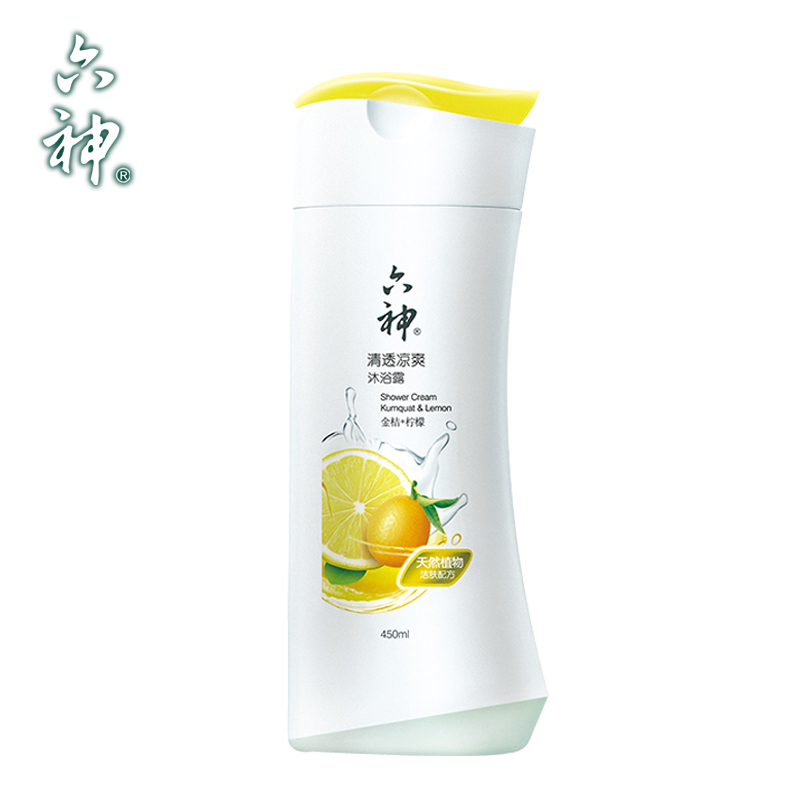 六神 清透凉爽 沐浴露 (金桔+柠檬) 450ml(单位:瓶 )