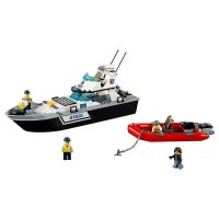 LEGO 乐高 城市City益智儿童积木塑料玩具 男孩女孩礼物巡逻艇60129 块数200块以上