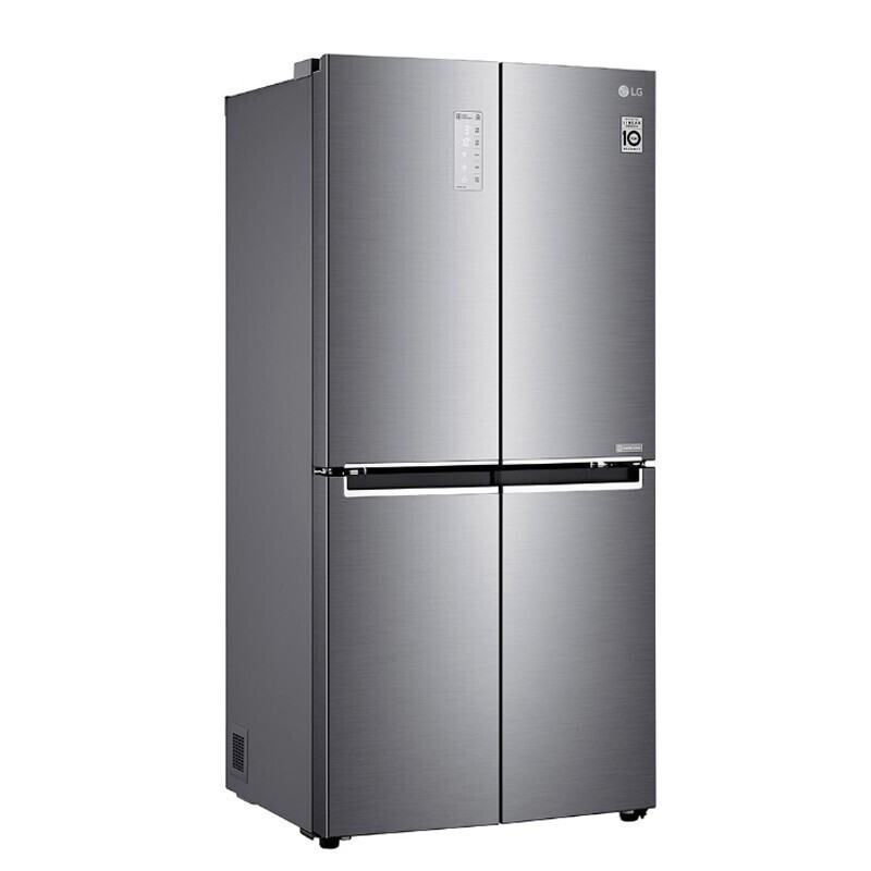 LG F521S11 530L升大容量 十字对开门冰箱 变频风冷无霜 智能除菌 家用双风系 速冻恒温 钛灰银色