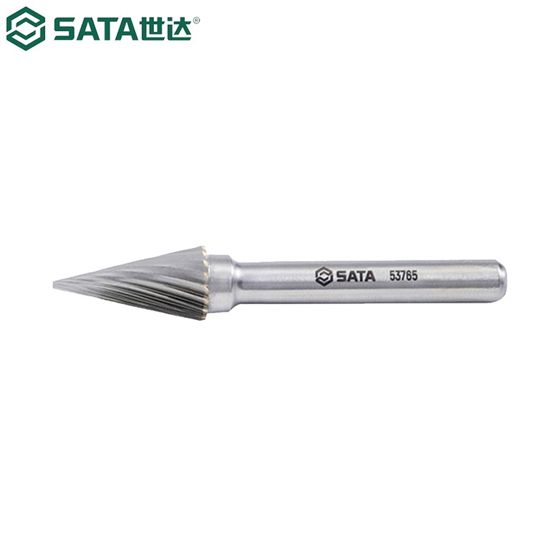世达(SATA) 53765 锥形尖头单齿硬质合金旋转锉M1020M06高清大图