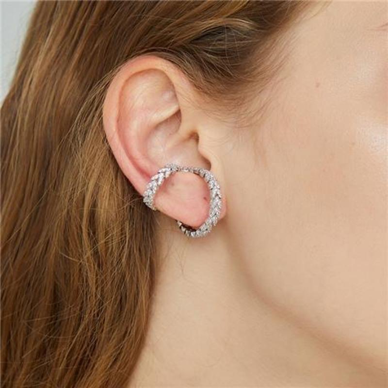 银色 一只 Wearring 耳骨夹法式高级感耳夹女无耳洞可调节复古个性微锆石ins