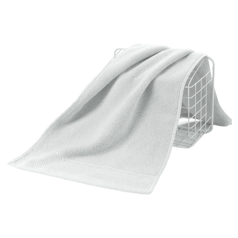 安居先森超柔瞬吸水五星级酒店长绒棉抹布毛巾两用一往情深34*76cm 白色高清大图