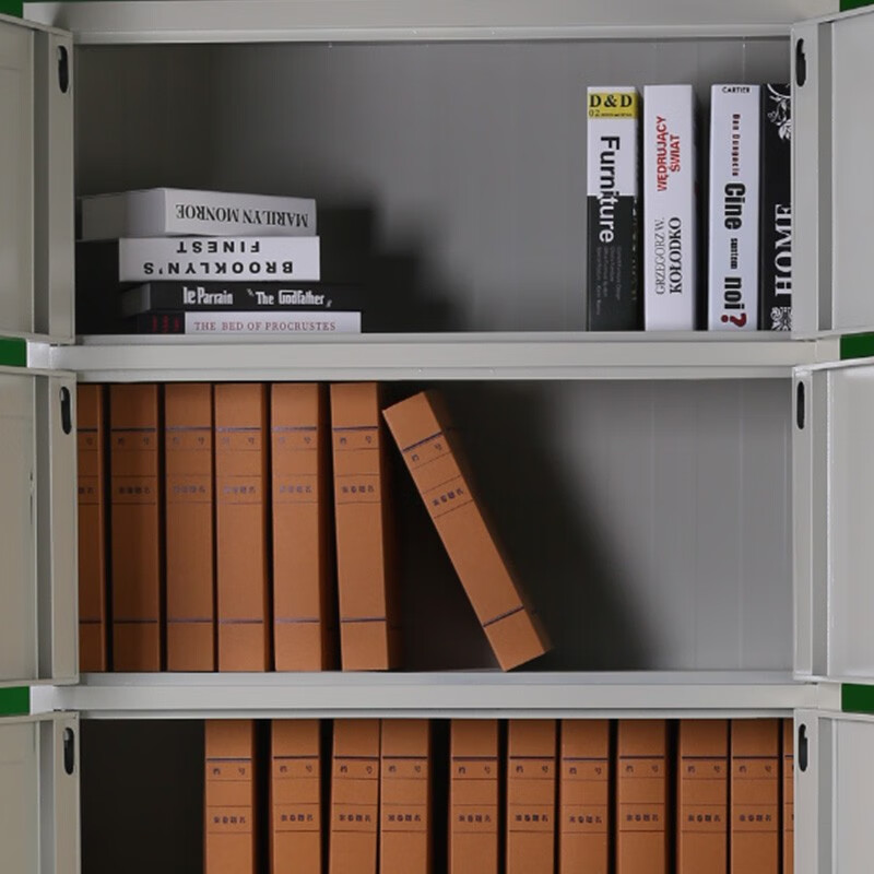 沃灏 钢制储物柜文件柜办公钢制铁皮柜资料柜档案柜 通四节文件柜WH-WJG09204高清大图