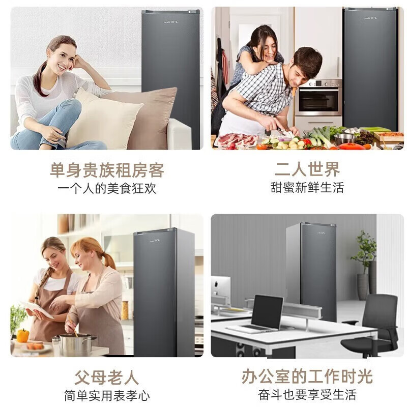 新飞288升立式单温冷冻柜 家用大容量 囤货优选 一级能效 省电节能母婴冷柜 BD-288LKAT 288L