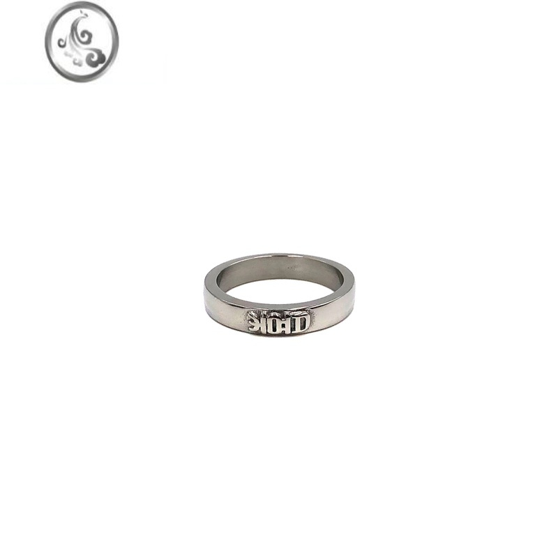 JiMi21FW Folk-custom Silver Ring 小篆《喜》 原创设计文艺情侣戒指