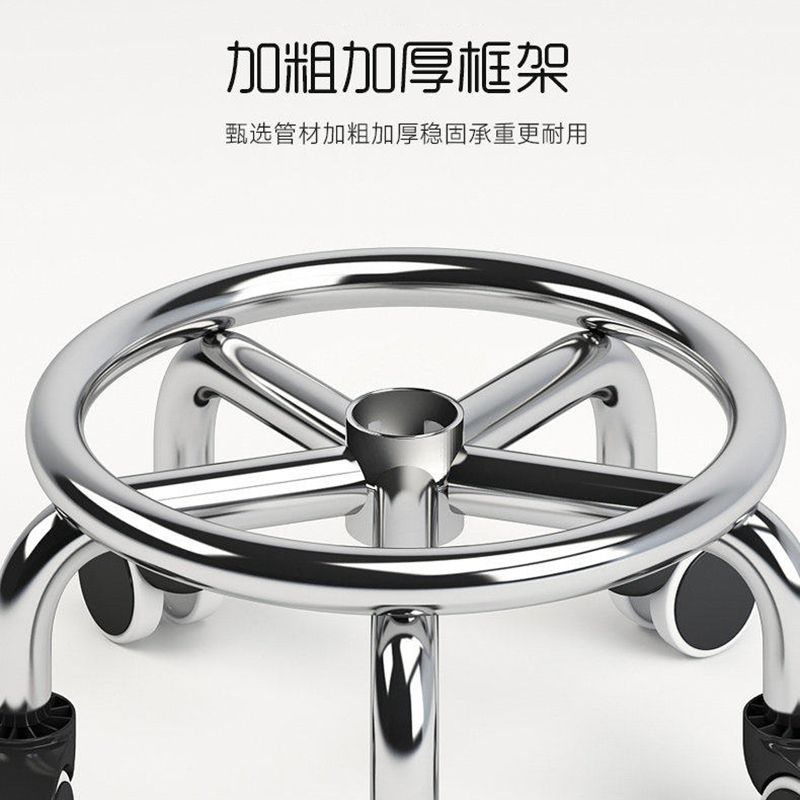 晨以橙 滑轮凳矮凳 40*40*32cm面包款 个高清大图