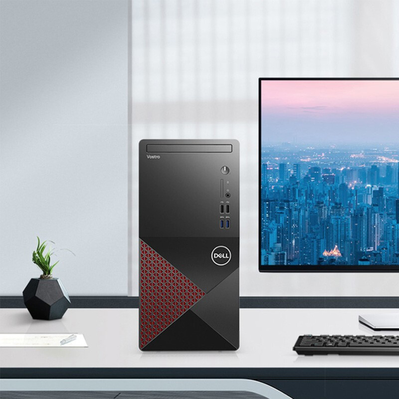 戴尔(DELL)成就3881 全新英特尔® 十代处理器 更丰富扩展 商用办公 家用娱乐台式机电脑 23.8英寸屏定制(Intel i5-10400 8GB 1TB 集显)