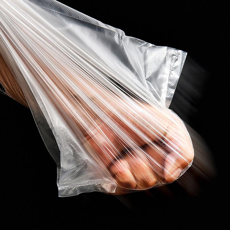 白色透明垃圾袋一次性笑脸袋购物袋欧立特 购物袋 5丝340*540mm*50个 捆高清大图