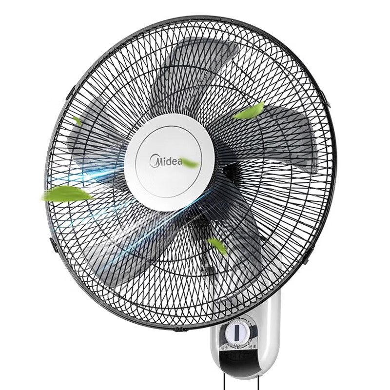 美的(Midea)壁扇壁挂式电风扇双线开关家用商用办公室客厅卧室餐厅风扇强风FWA40YA