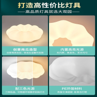 锦兆家居卧室灯北欧主房间灯餐厅灯具简约现代家用大气客厅灯儿童房吸顶灯
