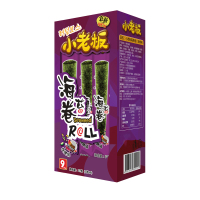 小老板海苔休闲零食小吃烤海苔卷 烧烤味 27克/盒