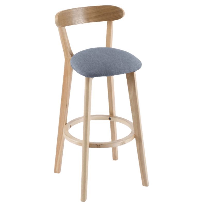 豫龙都高脚椅麻布款把高清大图