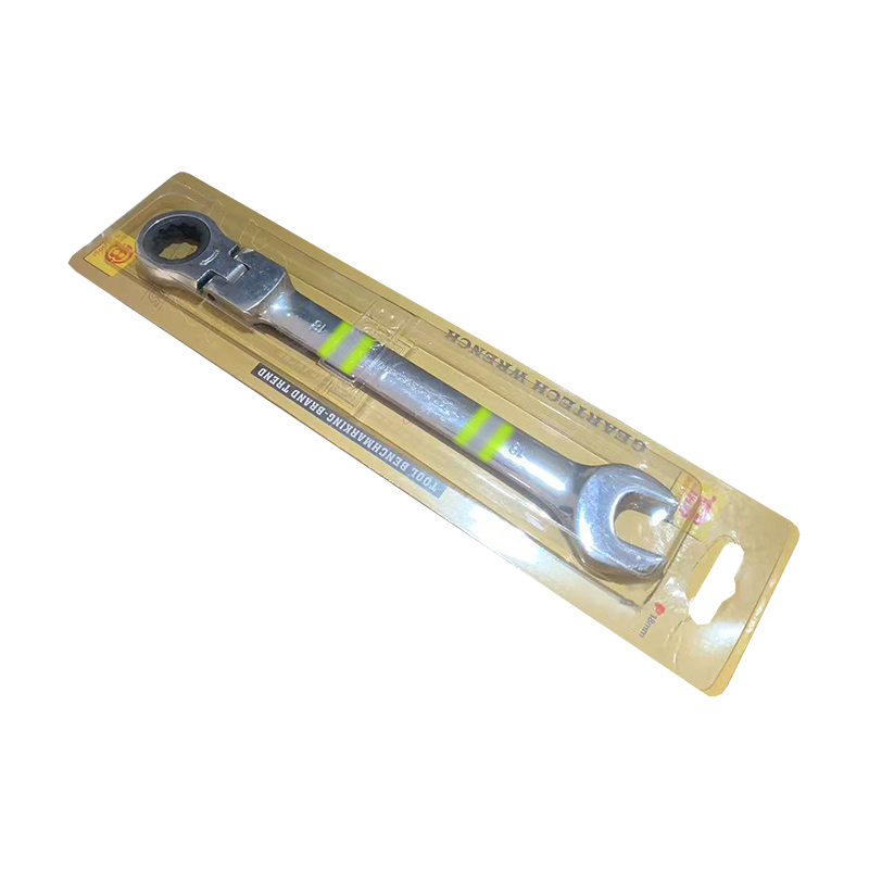 波斯(BOSI) 荧光系列活动头棘轮两用扳手 18mm 把高清大图