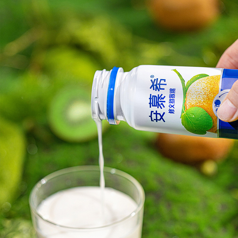 伊利安慕希修文猕猴桃奶昔风味酸奶230g10瓶箱礼盒装视频用2