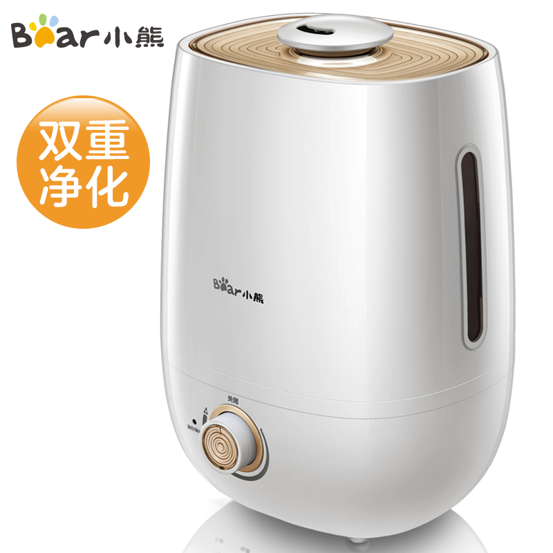 小熊(Bear)加湿器 5L大容量 空气加湿卧室宿舍静音 家用迷你香薰加湿 JSQ-A50U1