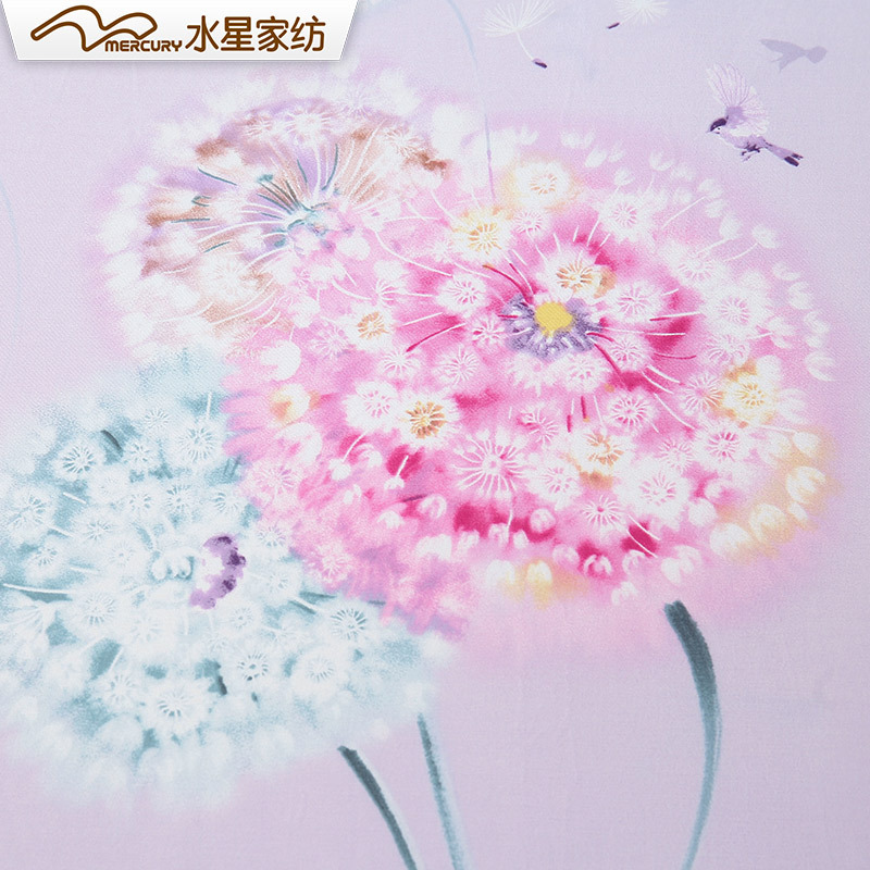 水星家纺磨毛纯棉四件套全棉双人加厚保暖秋冬床上用品瑰英静晓
