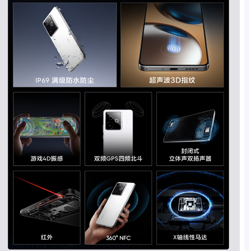 Realme 真我GT7 石墨烯•雪 16GB+512GB 天玑9400+性能芯 144Hz刷新大屏 100W快充 7200mAh大电池 旗舰智能手机高清大图