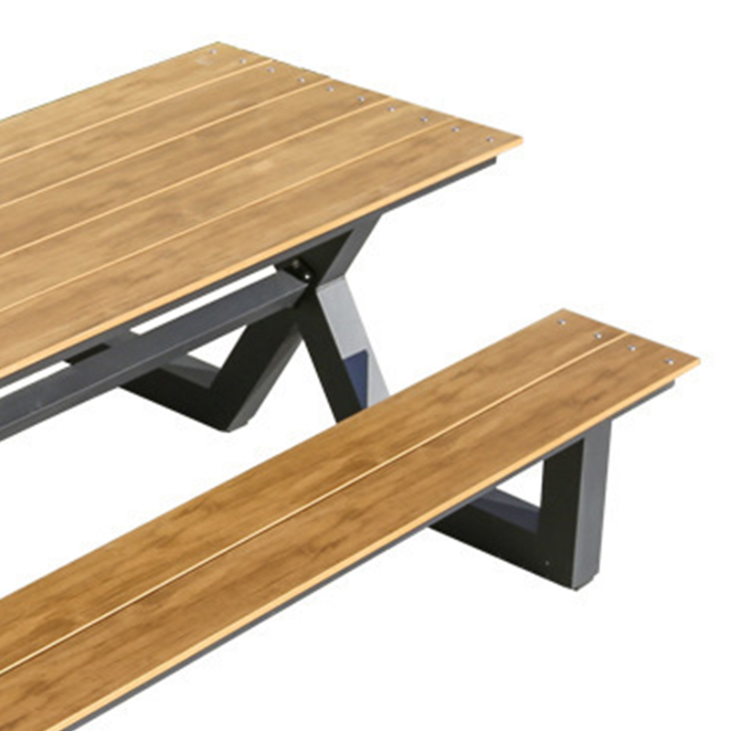 珂攸洋户外连体桌椅150*150cm套高清大图