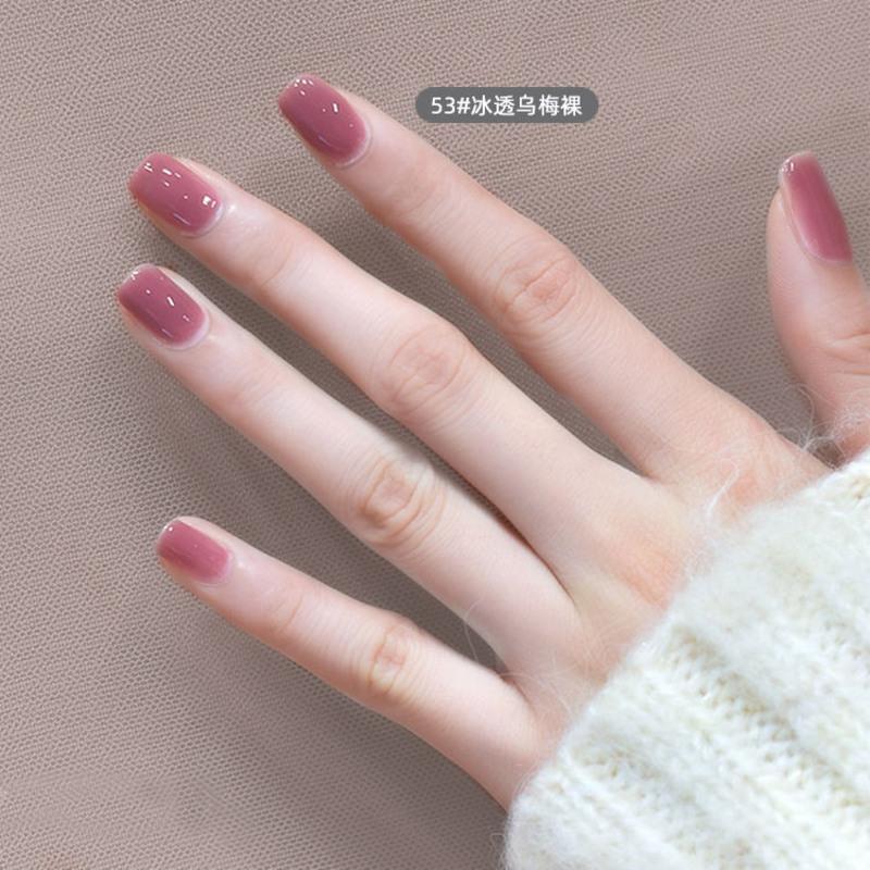 秋冬显白新色美甲指甲油免烤快干可撕拉无味无毒孕妇套装美甲油快干亮